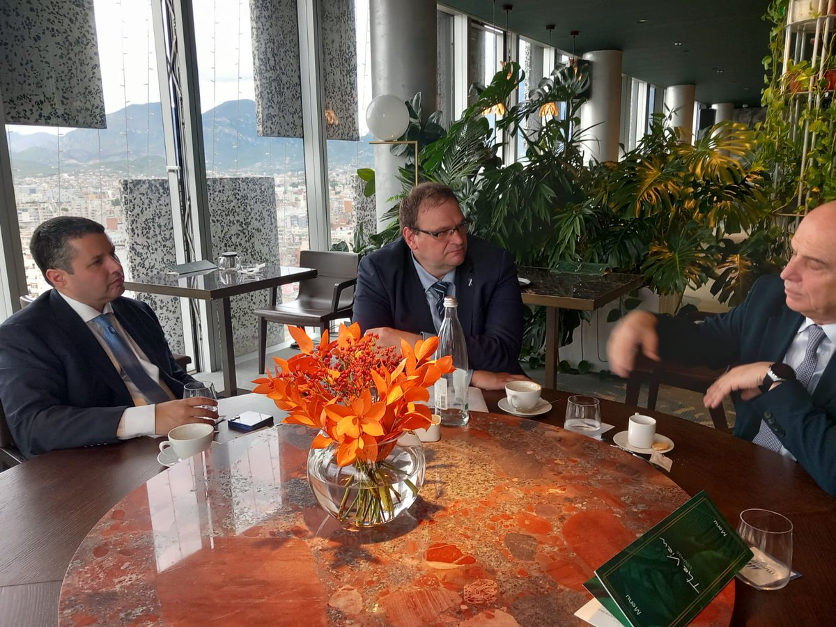 IAF Delegation Josh Reinstein and Leo van Doesburg visited Albania for high-level meetings with PM Edi Rama, FM Elisa Spiropali, and former FM Edmond Panariti to strengthen Albania–Israel relations. 🇦🇱🤝🇮🇱