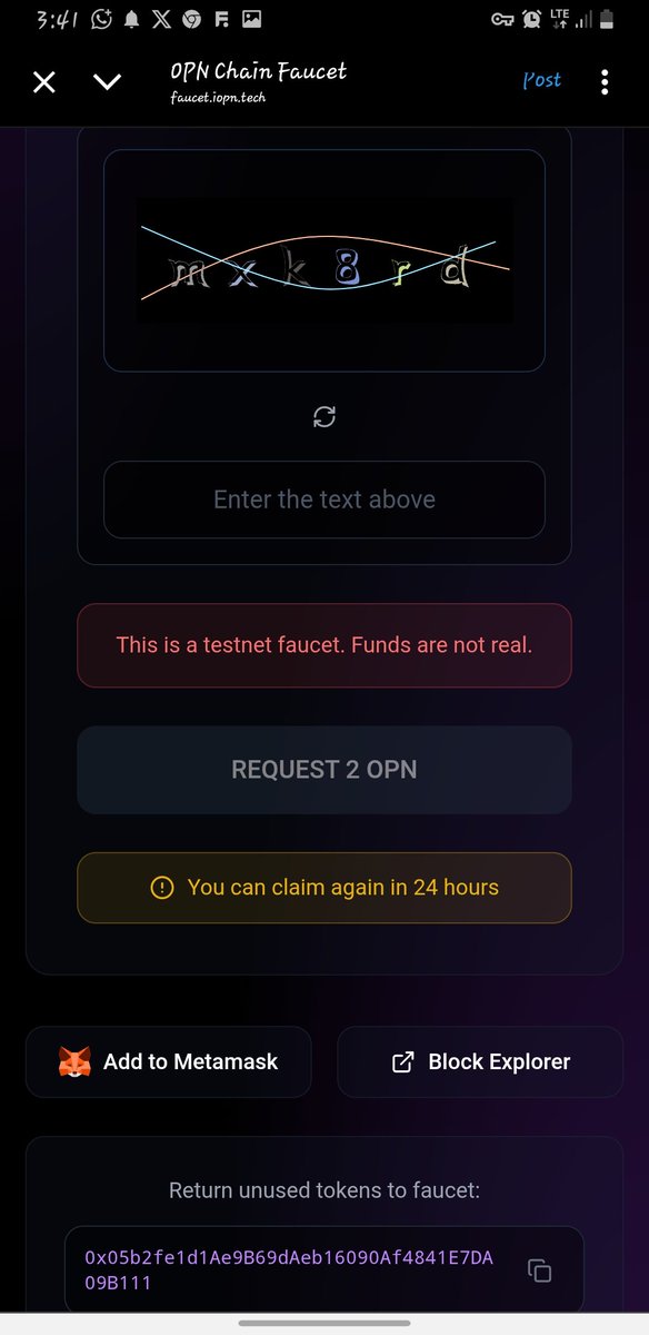 PeaceAkintola's tweet photo. Just claimed my OPN faucet! 💧 Another free drop in the bag 🚀 #OPN #CryptoFaucet
Claim here: https://t.co/Zgyk79387Z
@IOPn_io https://t.co/OdY7HvPFie