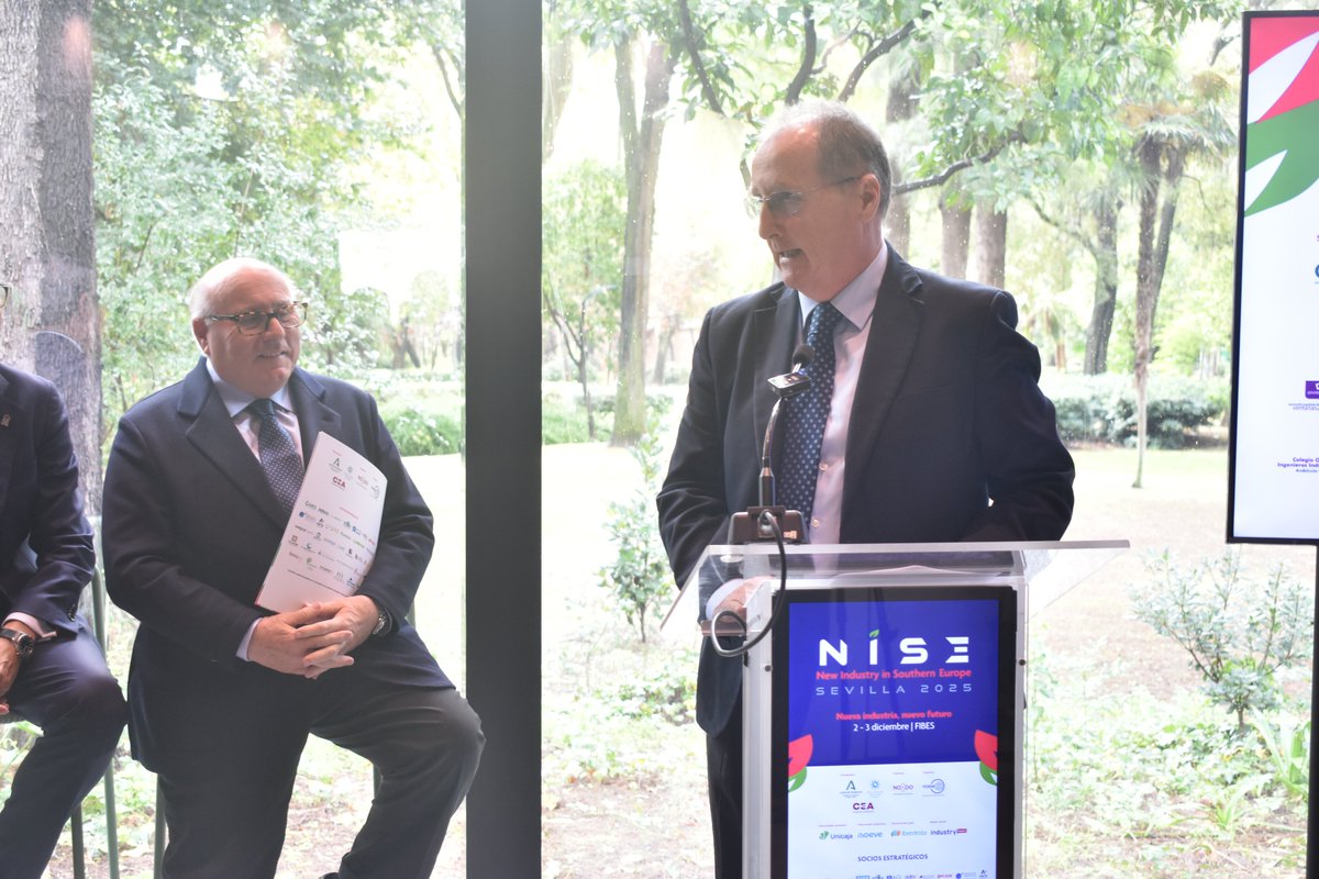 nisesevilla's tweet image. 📢 Presentation of the #NISESevilla2025 programme with @industriaand @Ayto_Sevilla @FEDEME_ and @CEAes_ 

✅ Industrial innovation, energy transition and digitalisation

🔝​+70 exhibitors, 7,200 m2 of exhibition space and 1,500 visitors expected