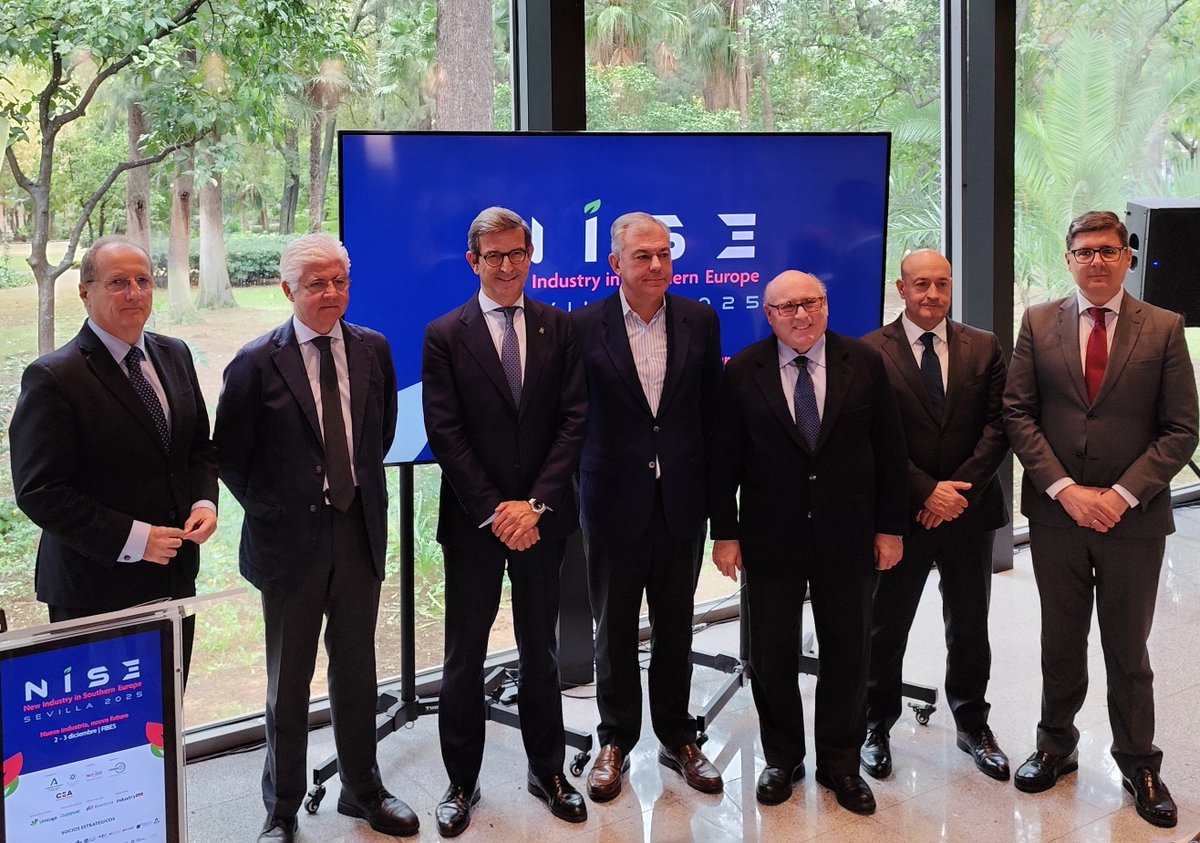 nisesevilla's tweet image. 📢 Presentation of the #NISESevilla2025 programme with @industriaand @Ayto_Sevilla @FEDEME_ and @CEAes_ 

✅ Industrial innovation, energy transition and digitalisation

🔝​+70 exhibitors, 7,200 m2 of exhibition space and 1,500 visitors expected