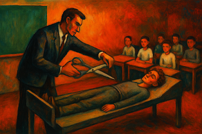 Coping with the Procrustean Syndrome: Guidance for Novice Teachers Facing Uniformity Pressures in Educational Institutions …flective-online-teaching.blogspot.com/2025/11/coping… #ConformityPressure #InstitutionalCulture #NoviceTeachers #ProcrusteanSyndrome #PsychologicalResilience #WorkplaceDynamics