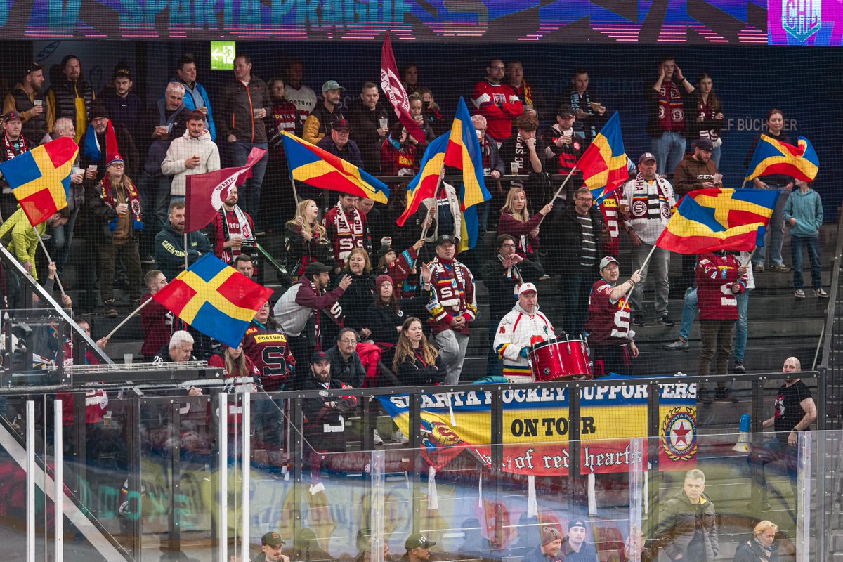 👏 Děkujeme za podporu všem fanouškům, kteří s námi vyrazili do Zugu. Jako odměnu za jejich věrnost jsme se rozhodli jim uhradit cenu zájezdu, který si u nás zakoupili. 
ℹ️ Více informací: hcsparta.cz/DikyFanousci