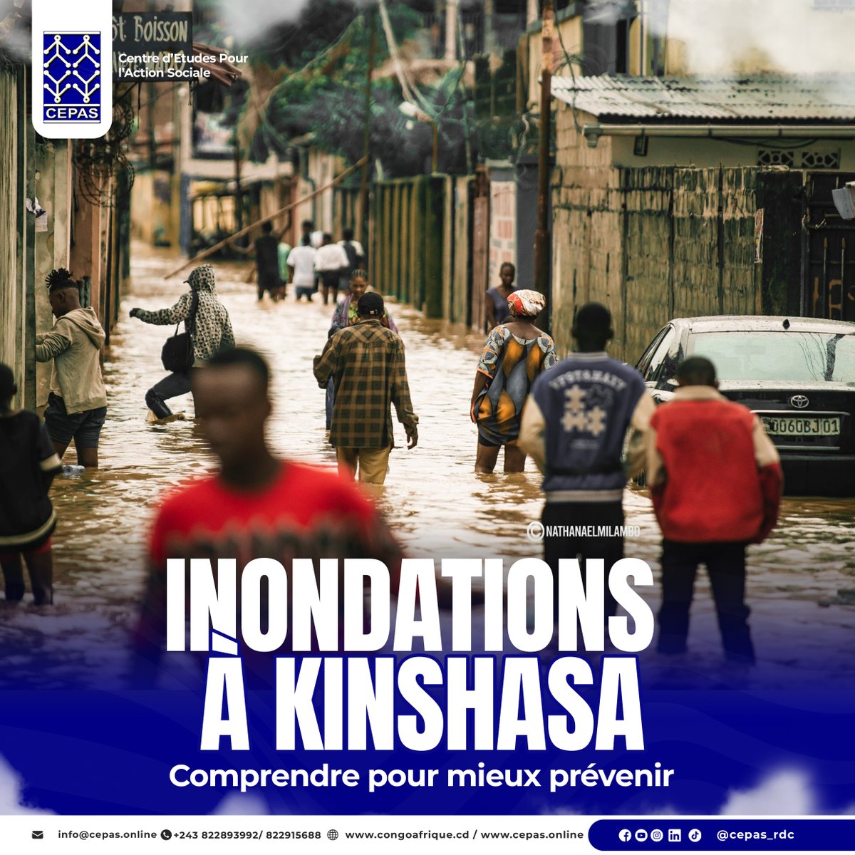 Inondations à Kinshasa : Ouvrons le débat scientifique !
« Comprendre les causes profondes des inondations à Kinshasa et identifier des solutions durables adaptées à notre contexte »

Mais cette fois-ci, nous voulons donner la parole à notre communauté.