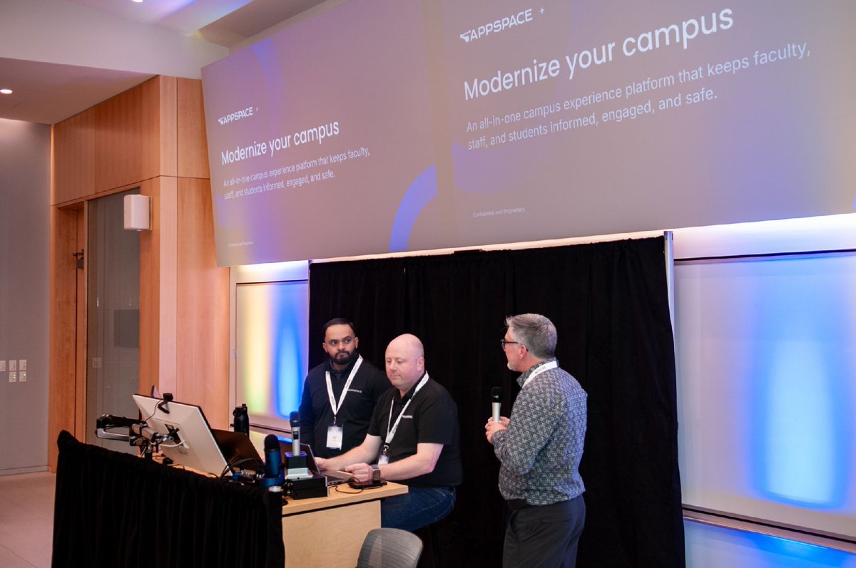 Applied_tweets's tweet image. 🎓 Last week, our Montreal team joined forces with Appspace for an Education event that brought fresh ideas and smart solutions to the forefront. 

#AppliedElectronics #Appspace #EducationTechnology #ConnectedCampus #Innovation #MontrealTeam #Partnerships