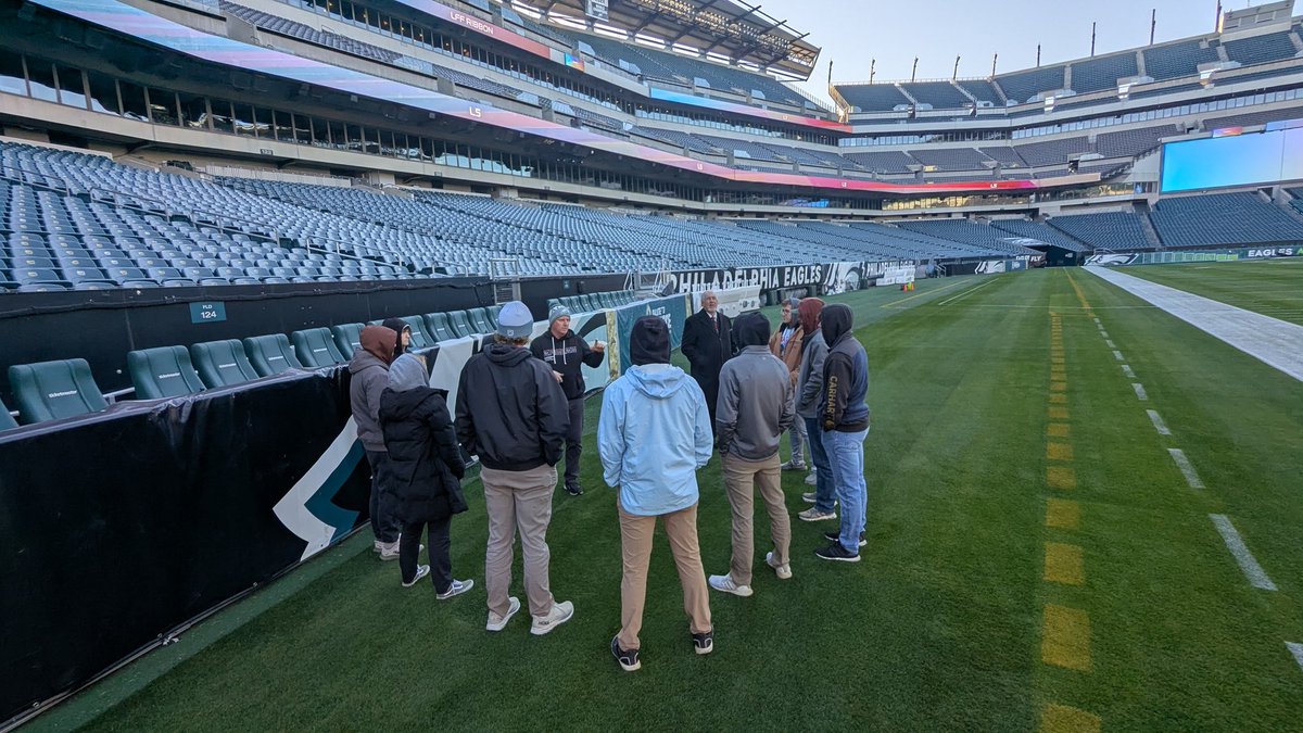 Learning how Tony Leonard maintains the field for the <a href="/Eagles/">Philadelphia Eagles</a>.  <a href="/DelVal/">DelVal</a> Senior Connor Esbenshade is one of his interns.