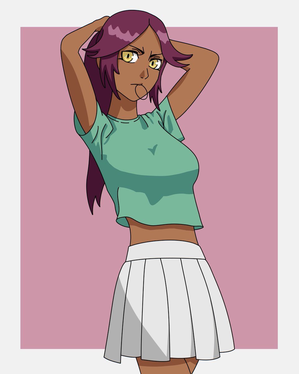 Yoruichi 🐈‍⬛ (Bleach) #anime #bleach #fanart #drawing