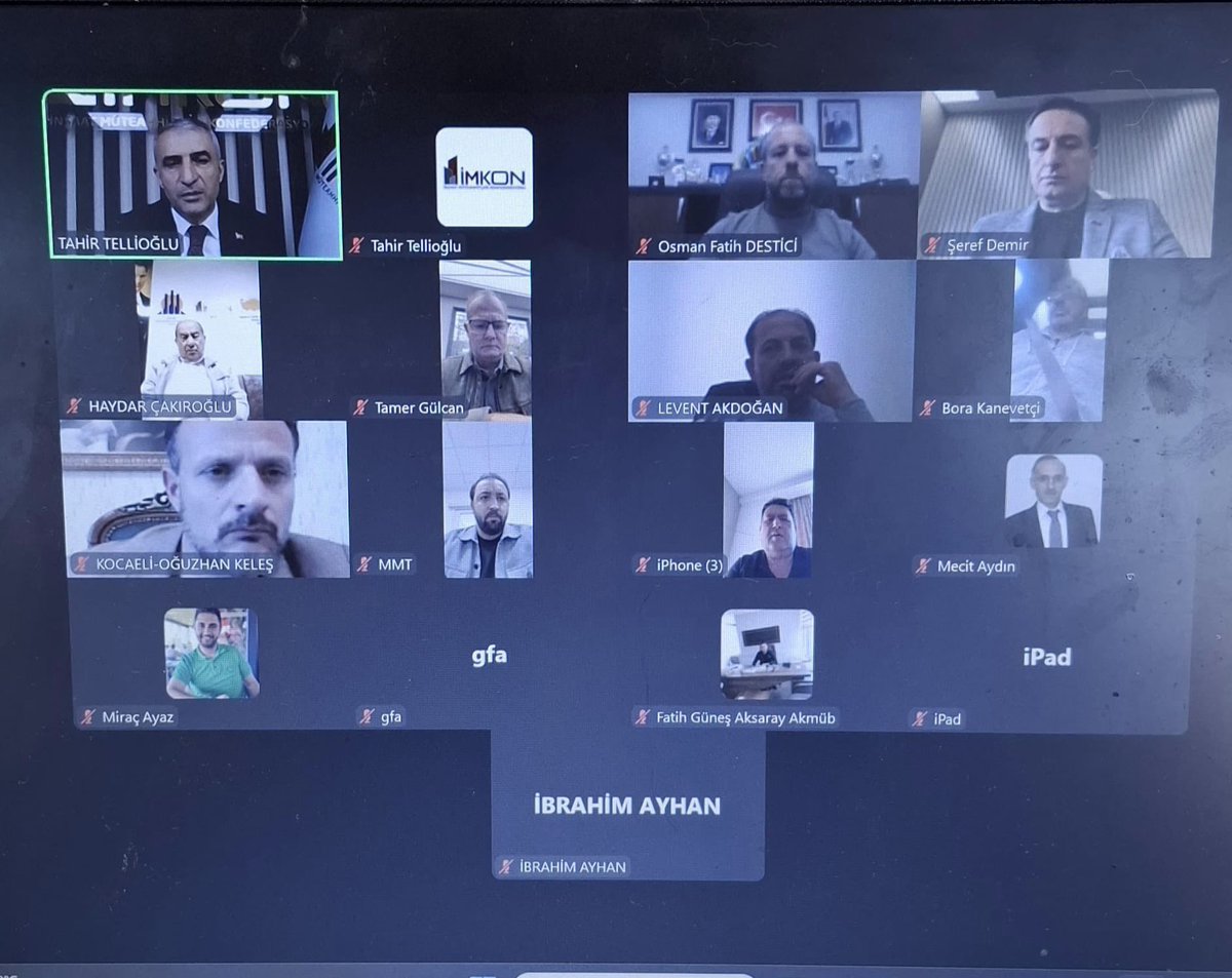 İnşaat Müteahhitleri Konfederasyonu (İMKON) Yönetim Kurulu olarak Zoom üzerinden toplantımızı gerçekleştirdik.

Toplantımızın ana gündemi, Geleneksel hale getirdiğimiz Türkiye İnşaat Sektör Çalıştayının çerçevesini ele aldık.

“Büyük ve Güçlü Türkiye’nin İnşası İçin…” 🇹🇷