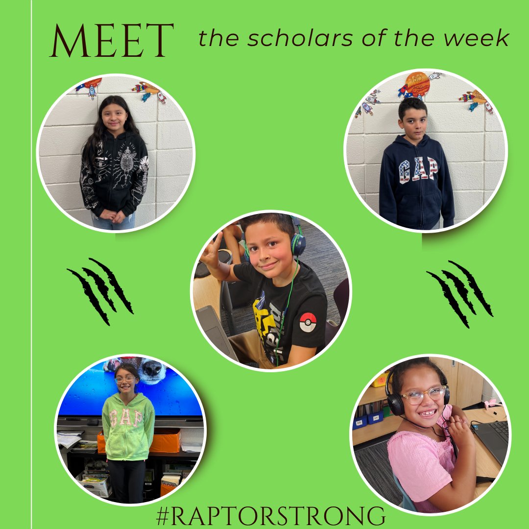 Our amazing scholars of the week! We are so proud of all their hard work and how amazing they are doing! Great job scholars! #empower87