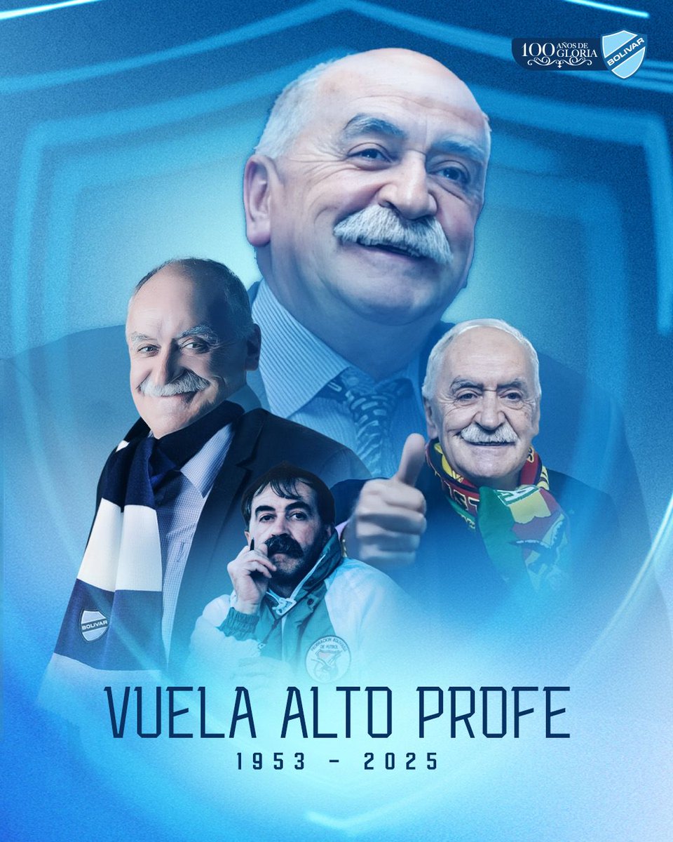 Bolivar_Oficial's tweet photo. 💙🤍 Hoy despedimos a un gigante.

El Profesor Xavier Azkargorta partió, pero su huella queda tatuada para siempre en la historia de nuestro país y en el corazón del Club Bolívar.

✨ Gracias por tanto, Profe. Tu historia no se apaga.

#BolívarCentenario #UnSigloDePasión https://t.co/BqYn6WGJnL