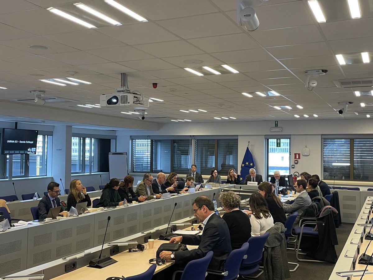 Substantial discussion with <a href="/natboucly/">Natalie Boucly</a> &amp; her team at the 8th 🇪🇺-<a href="/UNRWA/">UNRWA</a> Strategic Dialogue. We exchanged on the evolving situation on the ground, UNRWA’s role &amp; necessary reform efforts. Our partnership empowers children to go to school &amp; patients to access healthcare.