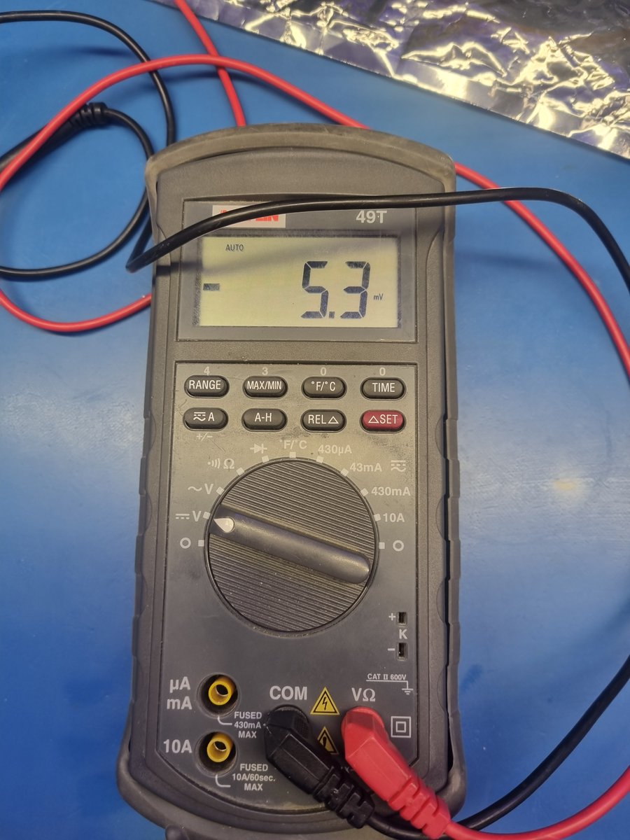 ATaylorFPGA's tweet image. Just had to change the 9V battery in my multimeter. I bought this literally last century when I was doing my degree. The tipex and my name written on was in case it went wondering in the uni lab.