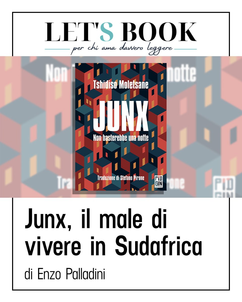 “Un viaggio a velocità elevatissima, limitato nel tempo a una sola giornata, ma densissimo di vita, di pensieri, di sofferenza.”

🌙 Enzo Palladini recensisce "Junx - Non basterebbe una notte" di Tshidiso Moletsane su <a href="/letsbookorg/">Let's Book • Per chi ama davvero leggere</a>:
letsbook.org/2025/11/14/jun…