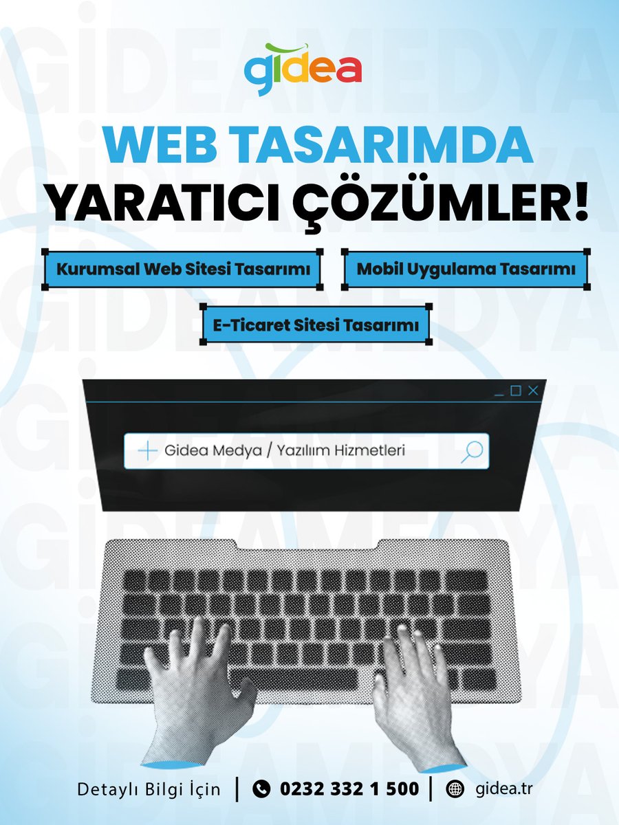 Gideamedya's tweet photo. Dijital dünyada güçlü bir iz bırakmak ister misiniz?
Gidea Medya Teknoloji olarak modern, hızlı ve kullanıcı odaklı web tasarım hizmeti sunuyoruz!
✨ Kurumsal Web Sitesi
✨ Mobil Uygulama Tasarımı
✨ E-Ticaret Sitesi

🌍 https://t.co/rACWeEsJAQ
📧 bilgi@gidea.tr
📞 0232 332 15 00 https://t.co/Ko948CgVtC