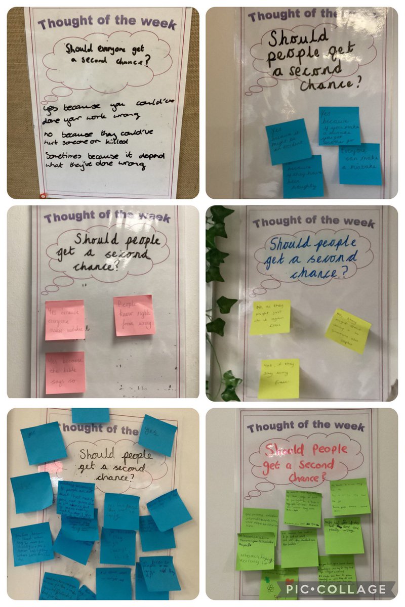 ElmTreeGSP's tweet image. With it being anti-bullying week, our thought of the week this week was “should people get a second chance?” There was some very good responses across school. 
#greatsankeyRE