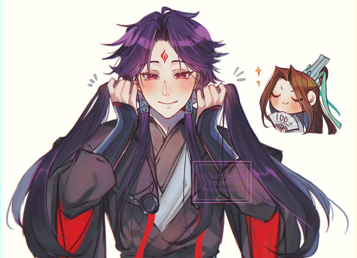 Pigtails Binghe, 100% shizun approved 👍⭐

#svsss #bingqiu #冰秋