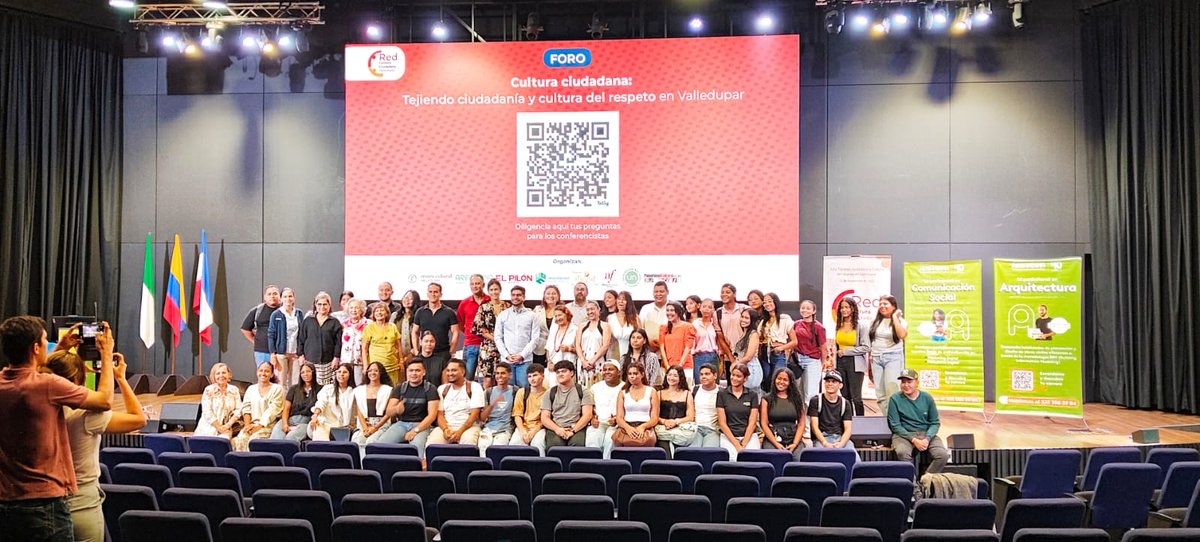 P_Cultural's tweet image. En el Foro "Tejiendo ciudadanía y cultura del respeto", organizado por la Red de Cultura Ciudadana de Valledupar, aparecieron los puntos claves sobre los que se debe actuar para mejorar la convivencia en Valledupar: los valores, la conciencia del espacio y el amor por la ciudad.