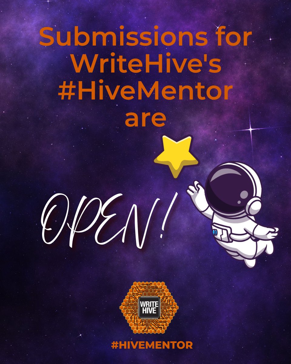 klynnhanson's tweet image. Authors! Submissions to WriteHive’s #HiveMentor are now open! Submit your completed manuscript for a chance to work with a mentor to get it query ready, sub ready for small press, or to self publish. But hurry! The sub window closes in 3 days. 🔗 below

#WritingCommmunity