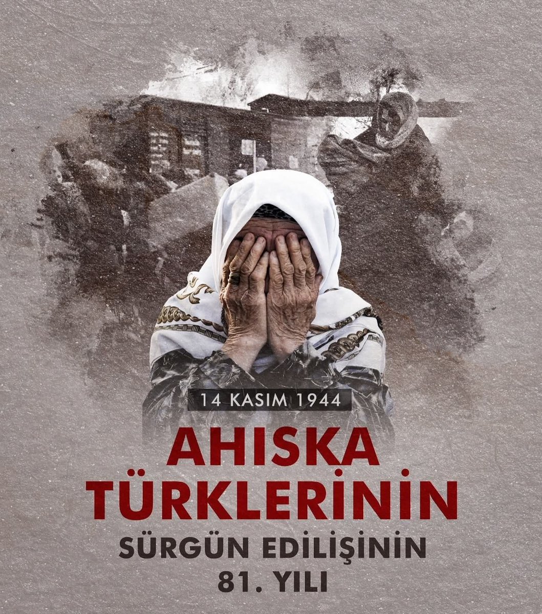 fka1923's tweet image. #Ahıska Türkleri’nin sürgününün 81. yıldönümünde hayatlarını kaybeden soydaşlarımızı saygı ve rahmetle anıyorum.

#AhıskaTürkleri
#14Kasım1944