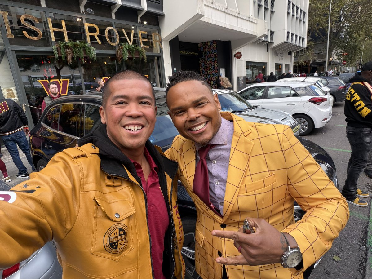 TailgateTed's tweet image. About to join my man @RealChadRicardo on #Fox5DC in a minute LIVE from Madrid