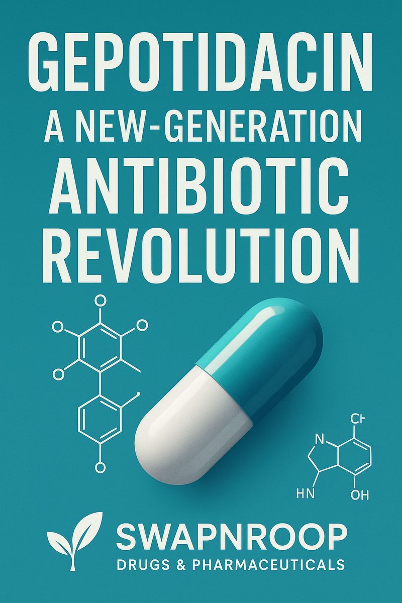 🧬✨ Gepotidacin – A New-Generation Antibiotic Revolution
Swapnroop Drugs &amp; Pharmaceuticals

Antibiotic resistance is one of the most urgent global health challenges, and the world needs innovative solutions that can outpace evolving bacterial threats. Gepotidacin, a