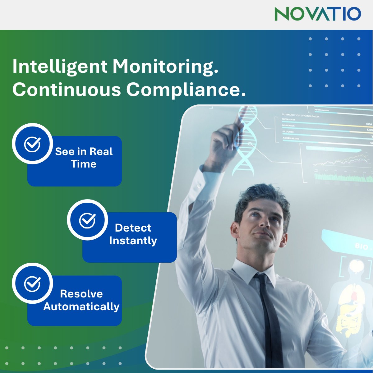NovatioGlobal's tweet image. Smart compliance. Zero disruption.
Meet Novatio Compliance Monitor — where AI and automation keep your supply chain moving.

Discover more: hubs.ly/Q03SP4Gw0

#AICompliance #IntelligentAutomation #SupplyChainIntegrity #ComplianceMonitor#LifeSciences #NovatioSolutions