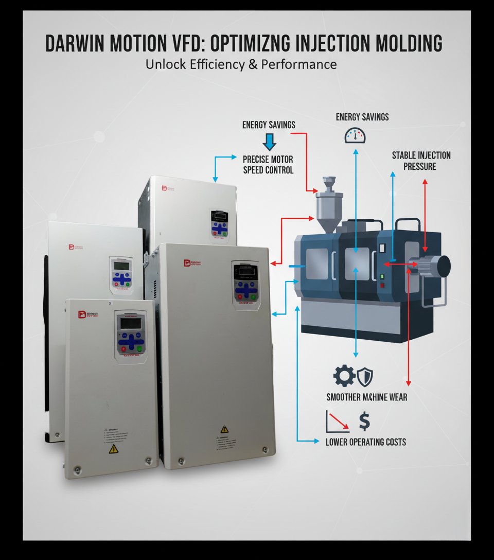 DarwinMotion's tweet image. In today’s competitive manufacturing environment, every advantage counts — and motor efficiency is one of the biggest opportunities for cost savings and performance improvement.
#DarwinMotion #VFD #VariableFrequencyDrive #InjectionMolding #Manufacturing #IndustrialAutomation