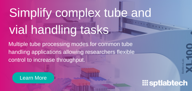 SPTLabtech's tweet image. Unlock simplified yet powerful tube and vial handling with the #BioMicroLab XL100! 

The XL100 gifts laboratories the flexibility and convenience of utilizing a single instrument for various applications. 

go.sptlabtech.com/4p8fj8L 
 #LabEfficiency