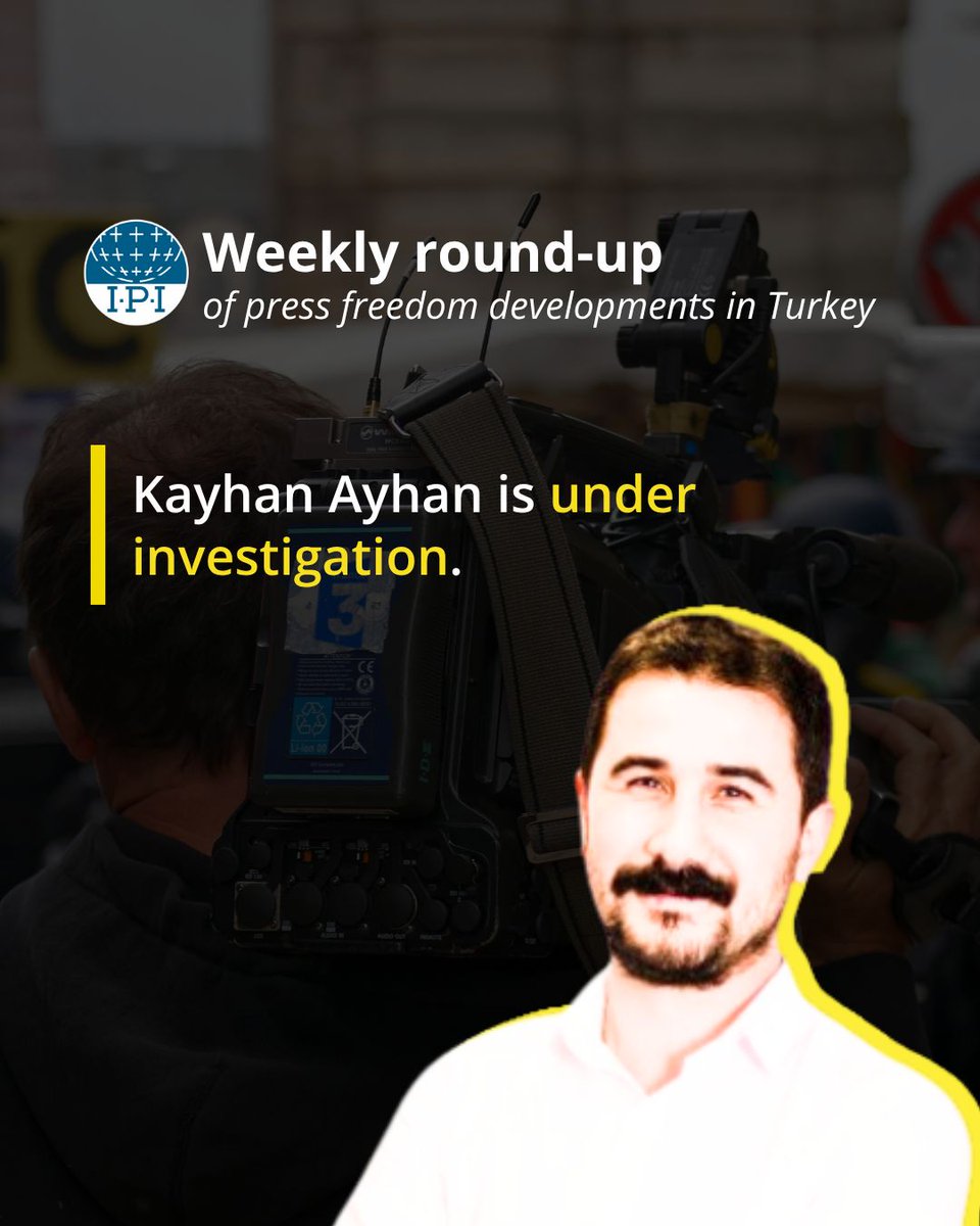 <a href="/BirGun_Gazetesi/">BirGün Gazetesi</a> <a href="/slckzbk/">Selçuk Özbek</a> <a href="/Gokaybascan/">Gökay Başcan</a> <a href="/t24comtr/">T24</a> <a href="/candanyildiz/">candanyıldız</a> <a href="/GozdeBedeloglu/">Gözde Bedeloğlu</a> (4/6) <a href="/BirGun_Gazetesi/">BirGün Gazetesi</a> editor <a href="/kayhanayhann/">Kayhan AYHAN</a> is now under a new investigation, his second within a month, over his reporting on student protests and detainees.
birgun.net/haber/birgun-e…