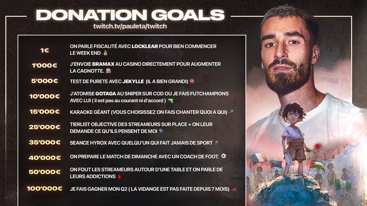 PFut10's tweet image. LE DZ EVENT HALAL 2 🤪🇩🇿 RDV CE SOIR 20H POUR TOUT RETOURNER POUR DE VRAIES CAUSES !!! ❤️🌍 🇵🇸🇸🇩🇨🇩🇱🇧🇫🇷🇳🇬#StreamForHumanity