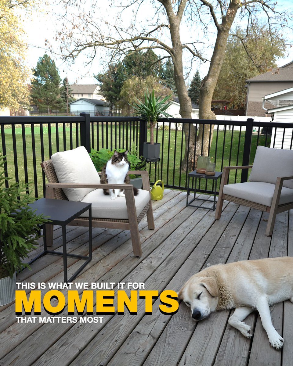 The outcome of any renovation: more time for the good stuff. The PEAK® Railing System is designed for easy installation so you can get back to moments that matter most.