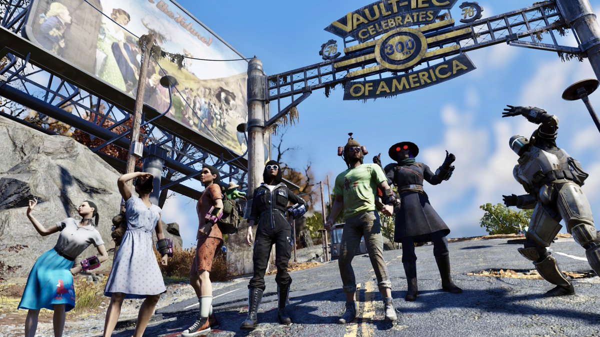 wasteland_dude's tweet image. What a journey it’s been! Happy birthday #Fallout76