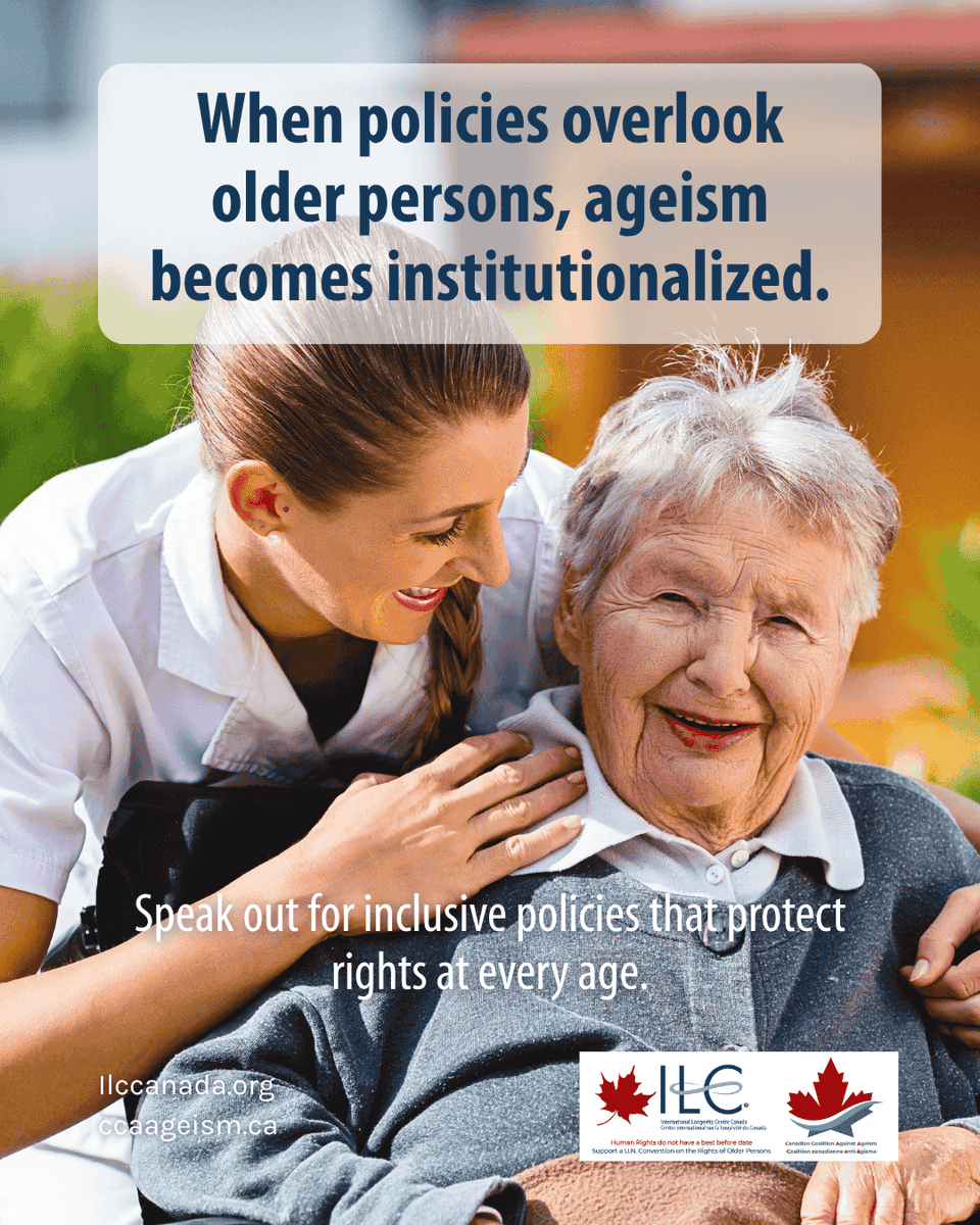 Few countries include age discrimination in equality laws — a gap that leaves older persons unprotected.

📣 Challenge ageism in policy. Speak out for equality at every age.

<a href="/UN/">United Nations</a> <a href="/niageing/">National Institute on Ageing 🇨🇦</a> @helpageint <a href="/UNDecadeAgeing/">UN Decade of Healthy Ageing (2021-2030)</a>
#EndAgeism #HumanRights #EqualityForAllAges #ILCCanada #CCAA