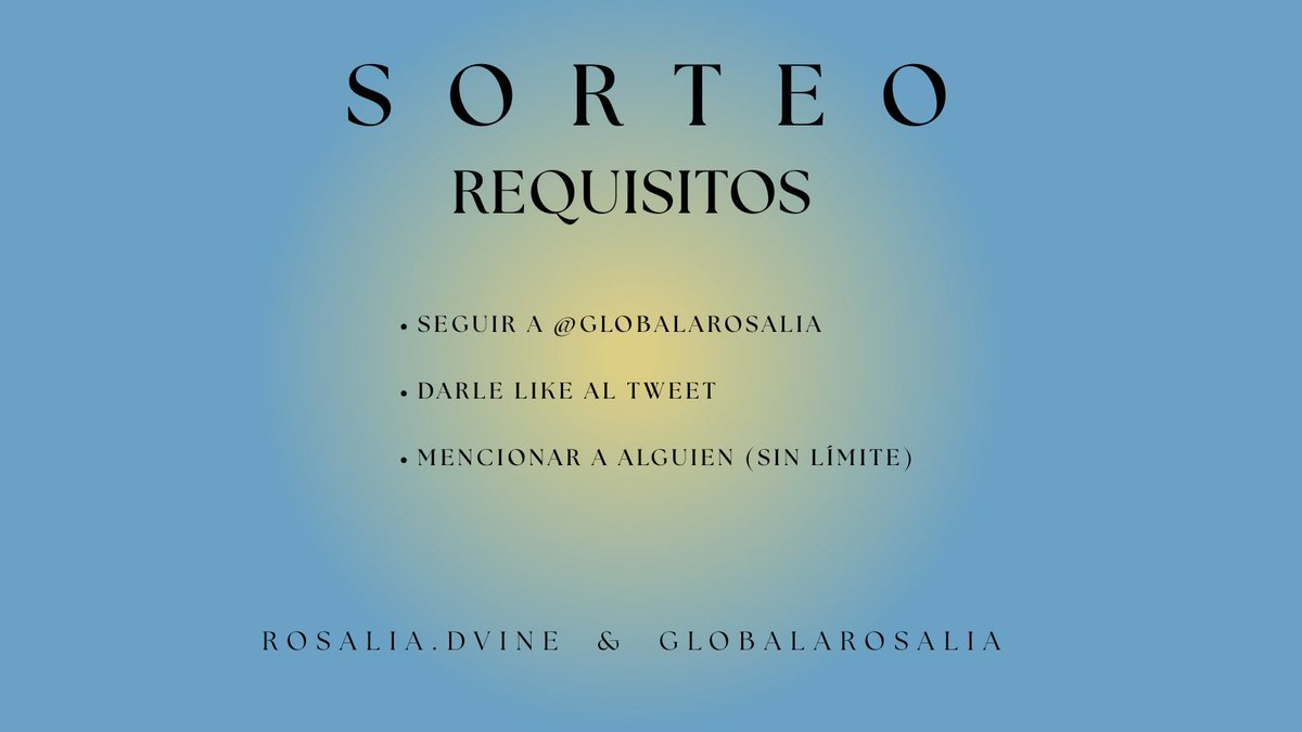 ROSALlAGLOBAL's tweet image. SORTEO 🤍🪽

Para celebrar la increíble acogida que hemos recibido en tan poco tiempo, queremos agradecer todo el apoyo que nos habéis brindado. 

Para participar:

1. Síguenos 
2. ⁠Dale like a este tweet
3. ⁠Menciona a alguien a quien le encantaría escuchar el disco contigo