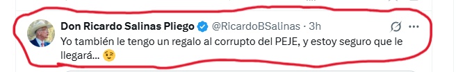Ahora vamos a ir hasta donde tope. El hijo de perra se dedica al lavado de dinero del narco y por lo tanto ya tiene su etiqueta de TERRORISTA. A los gringos les encanta mandar al infierno en caliente a los terroristas. 😂😂😂😂