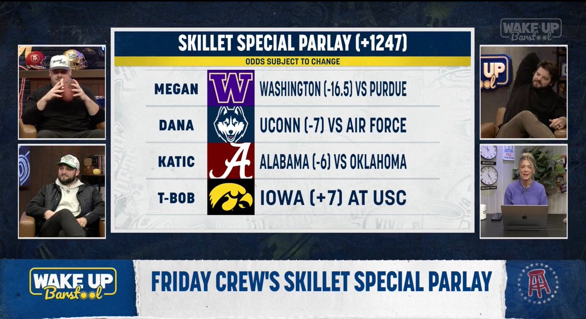 Skillet Special Parlay is JUICY for this week!
