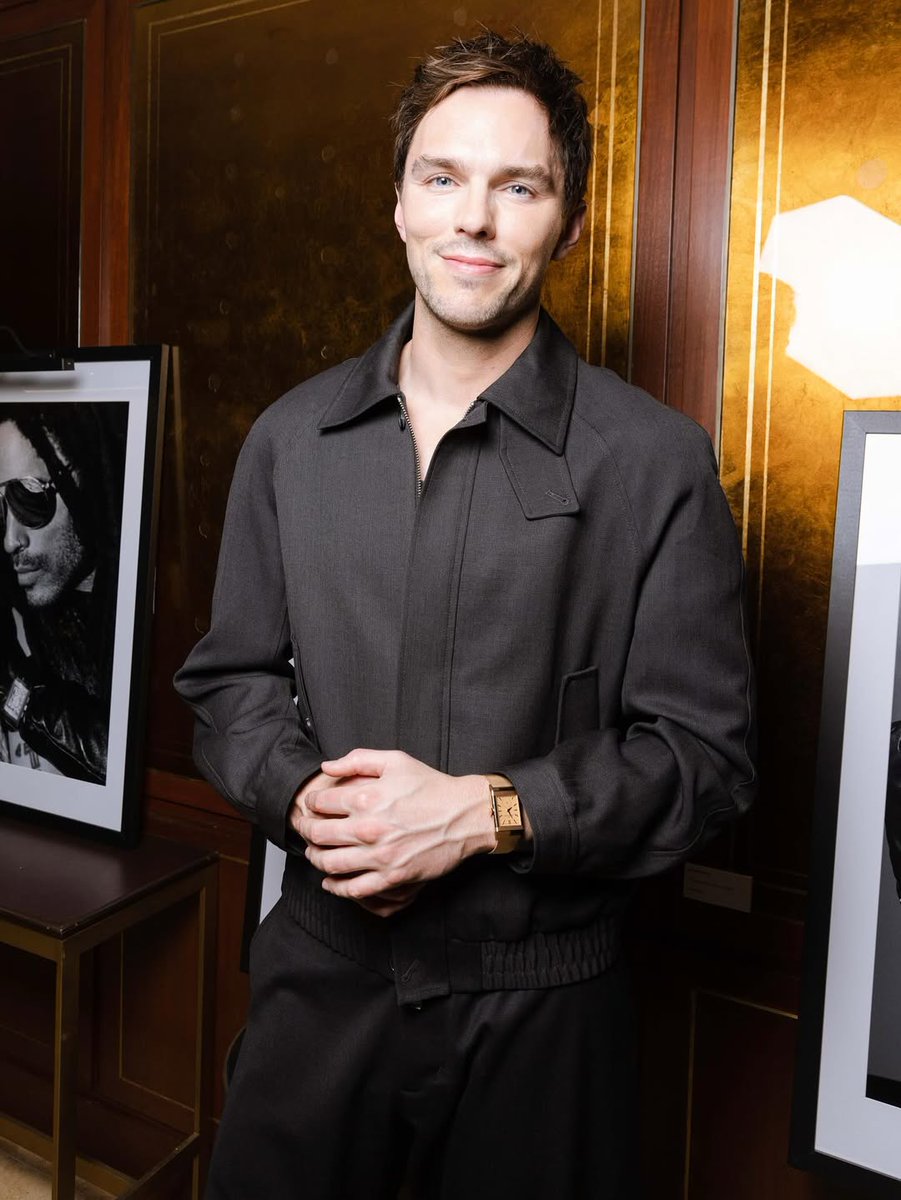 nicholas hoult at flaunt &amp; jaeger-lecoultre’s celebration of flaunt’s 200th issue in los angeles