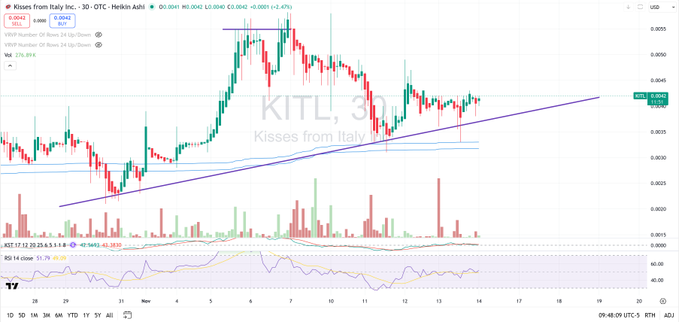 Perfect_Lesedi's tweet photo. The trend really is your friend $KITL 👏

Solid as a rock https://t.co/jO2Hd1VLqa