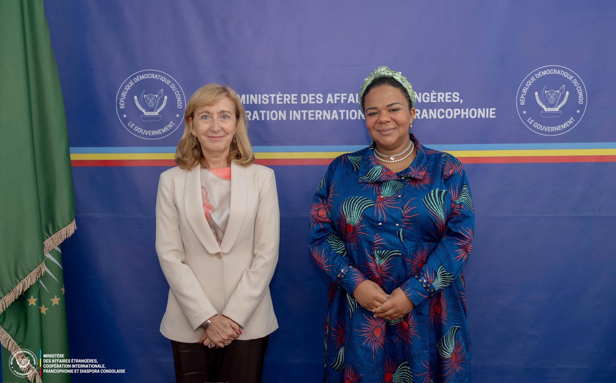 RDC_Minafet's tweet image. Ce vendredi 14 novembre 2025, la Ministre d’État, Thérèse Kayikwamba Wagner (@RDCONGOMAE), a reçu en audience Mme Maria Del Carmen Diez Orejas, Ambassadeur du Royaume d’Espagne en République démocratique du Congo.

Les échanges ont porté sur l’excellence des relations entre la…