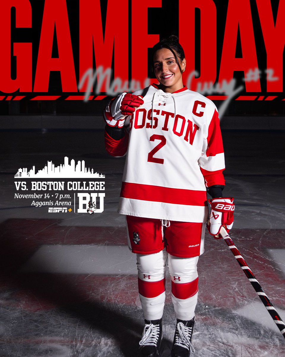 The Green Line Rivalry is back in Boston tonight!

🆚 Boston College
🏟️ Agganis Arena
⏰ 7pm
📊 tinyurl.com/yme74o4g
📺 ESPN+ | tinyurl.com/24kqnmnu
🌎 tinyurl.com/27jmhh2s
🎧 tinyurl.com/24v83jc7
🎟️ tinyurl.com/2a2kez9b
🔴 Red the Rink | Light Up Sticks

#GoBU