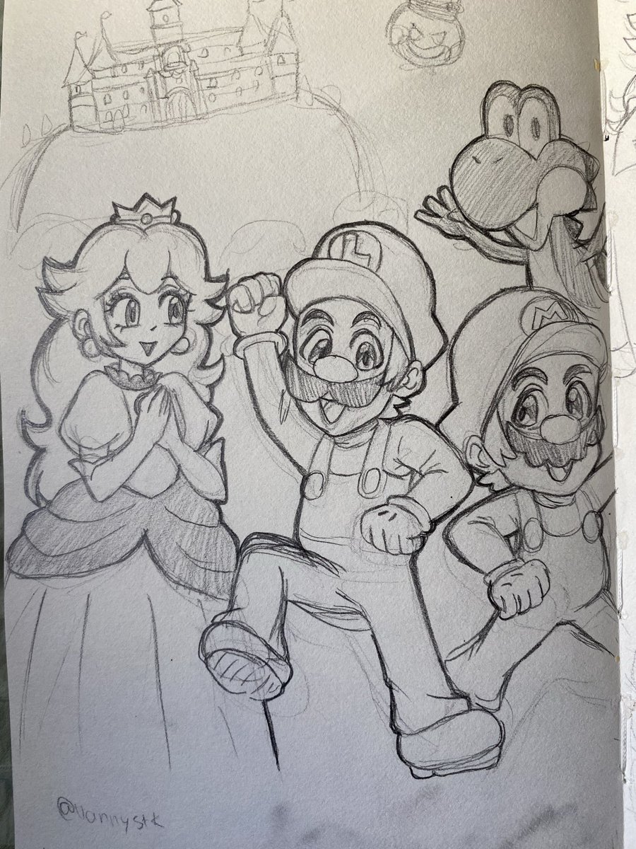 First time Drawing Mario luigi and Yoshi
#SuperMarioBros