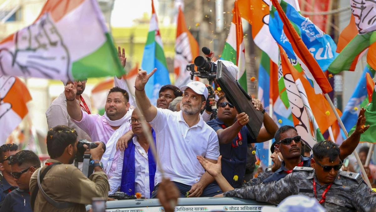 #BiharElectionsWithTheHindu | In the 31 Assembly Constituencies of Bihar where the Mahagatbandhan (Grand Alliance) conducted its 1300 km Voter Adhikar Yatra across more than 20 districts, the Congress was leading in one seat, while the Rashtriya Janata Dal and the Left parties