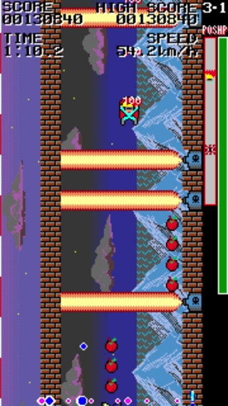 #スーパー開発デー
#TILTFALL 難易度バランス調整中、
アイテム取んないとコンティニュー出来ないはちょっとやりすぎたーーと思い削除。
ダメージが速度に応じて変動する仕組みのため、無敵時間の扱いが難しかったけど、追加ダメージの差分だけ受けるように調整。
#ゲーム制作