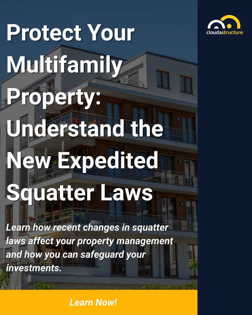 cloudastructure's tweet image. New expedited squatter laws are changing the game — make sure you know how they impact your sites and what steps you can take to protect your investments.

Protect Your Multifamily Property 🏘️
Learn more: na2.hubs.ly/H023N400

#MultifamilySecurity #PropertyManagement…