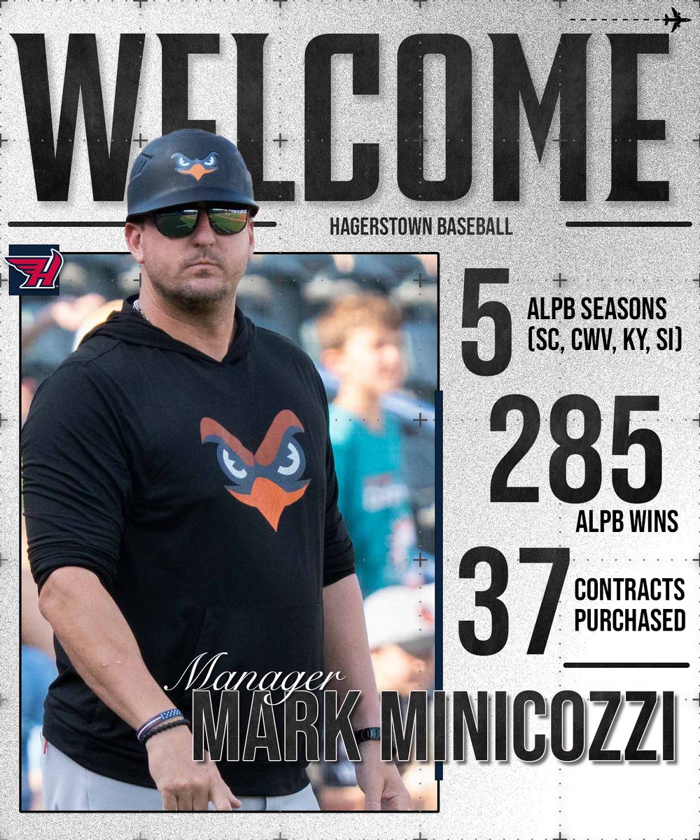 goflyingboxcars's tweet image. A new chapter in Hagerstown! Manager Mark Minicozzi will take the reins in 2026 🔒

🔗 tinyurl.com/779499ms

#AllSystemsGo🛫