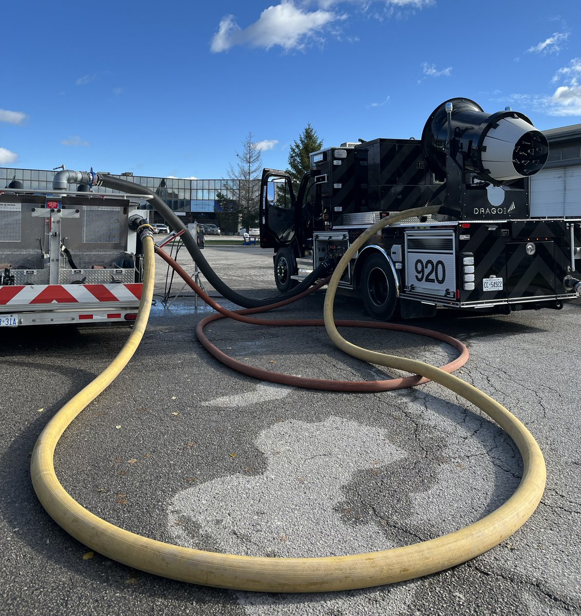 Testing up one of the Drago units at Markham Fire this week!