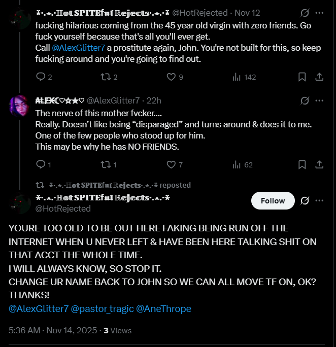 4WickCandle's tweet image. YOU MUST OBEY AK OR SHE WILL YELL AT YOU IN ALL CAPS ON AN X POST! SO STOP IT!
THANKS!

#CorrectionIsTheIssue 
#ControlIssues 
#BJjr