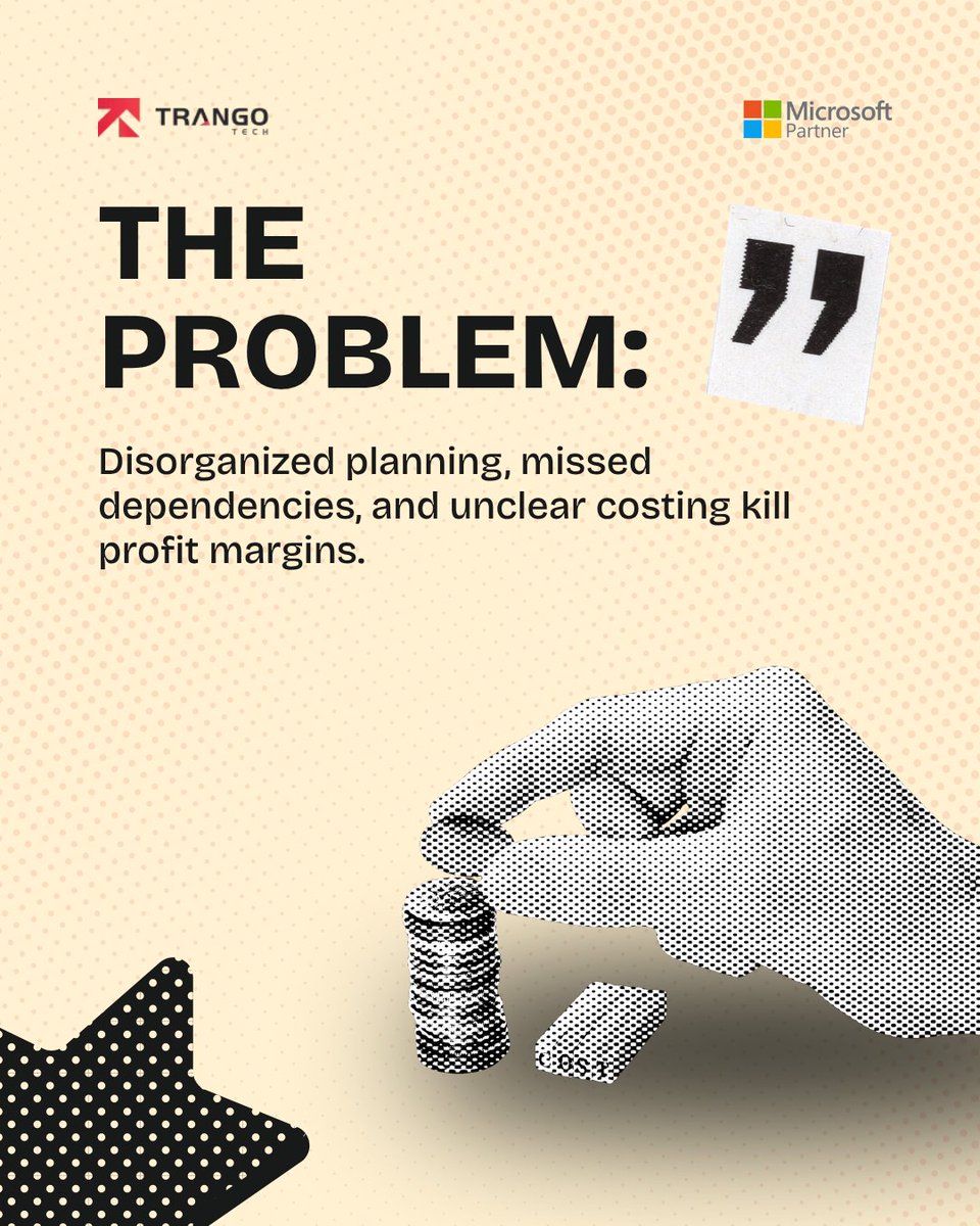 TrangoTech's tweet image. Your team needs a single source of truth for budgets, resources, and time tracking—all linked to your core financials. 

That&apos;s the power of Business Central&apos;s Project Module.

Start delivering projects predictably: trangotech.com/microsoft/dyna…