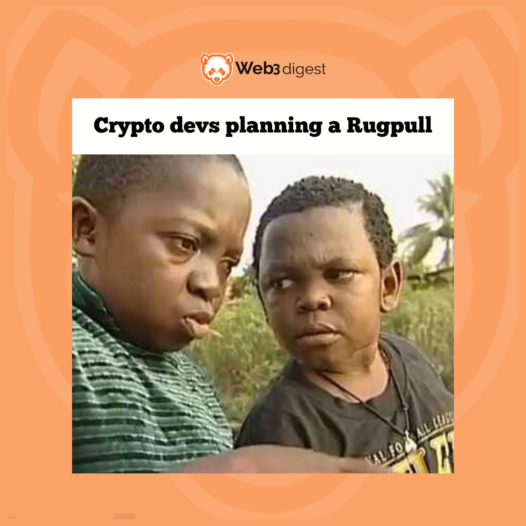 theweb3digest's tweet image. When you are having a wonderful day then the dev decides to rug pull the token. 😭