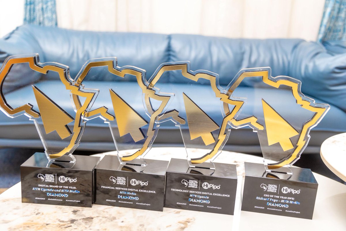 mtnug's tweet image. What an amazing moment for MTN Uganda and @mtnmomoug  at the #DIAA2025! We are thrilled to announce that we&apos;ve won four awards, including:

* Financial Services Digital Excellence
* Technology Services Digital Excellence
* CEO of the Year (DFS) – Richard Yego
* Digital Brand of…