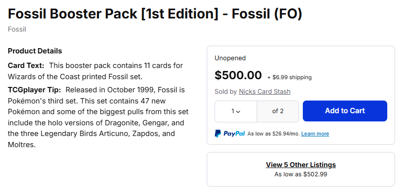 Hey! Did you know you can have the chance to literally WIN A FREE 1ST ED FOSSIL BOOSTER PACK from 1999? Just follow me, like and retweet the original post and y'all will be automatically participating! Good luck!

#pokemon #pokemoncards #whatnot #giveaway #giveaways
